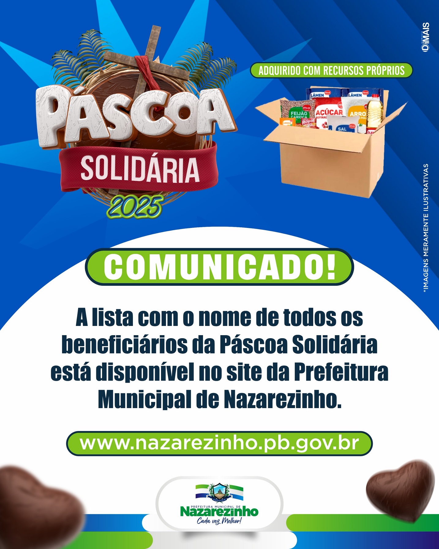 FAMÍLIAS BENEFICIÁRIAS - PASCOA SOLIDÁRIA 2025